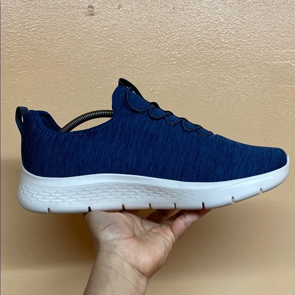 Skechers Go Walk Flex Ultra Navy Blue Walking Sneakers Size 12 Extra Wide